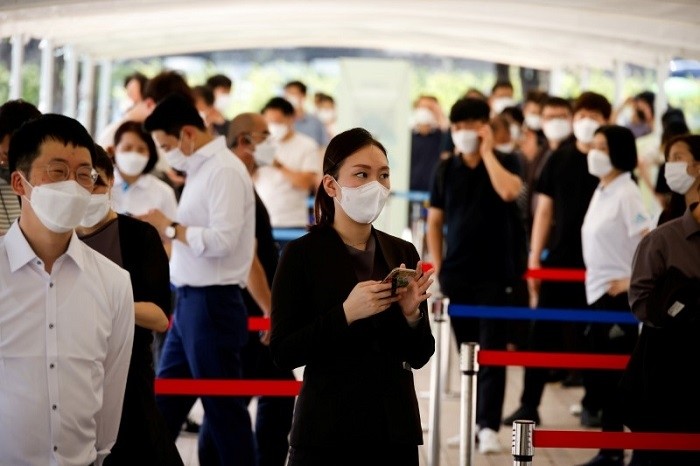 The Republic of Korea's daily new COVID-19 cases hit the highest in 110 days, bringing the total number of infections to over 20 million, official data showed Wednesday.