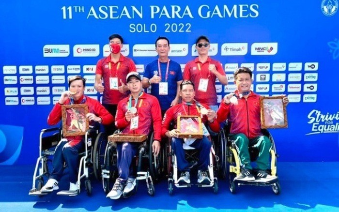 Vietnamese swimmers at the 11th ASEAN Para Games