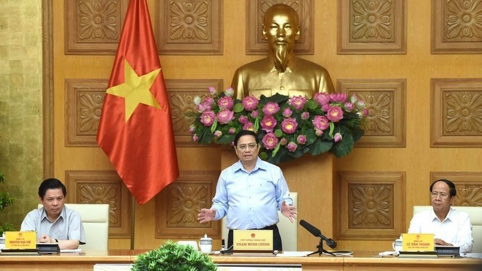 Prime Minister Pham Minh Chinh addresses the meeting (Photo: NDO)
