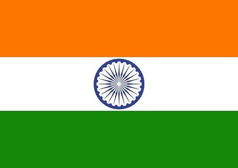 The national flag of the Republic of India