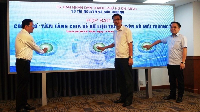 The event to launch the platform for sharing Ho Chi Minh City's data on natural resources and the environment.