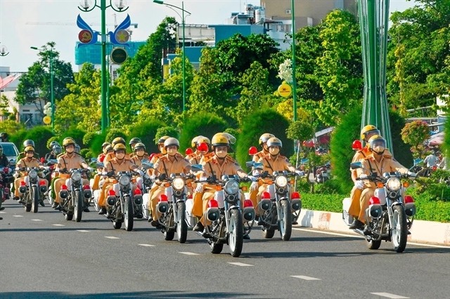 Binh Thuan  city's traffic police. (VNA/VNS Photo Nguyen Thanh)