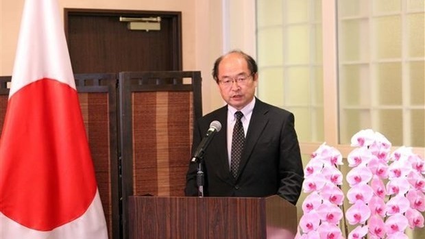 Shigetoshi Aoyama, JETRO Executive Vice President, speaks at the forum. (Photo: VNA)