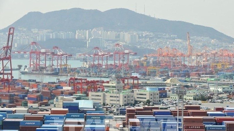 Cargo port in Busan, the Republic of Korea (Photo: AFP/VNA)