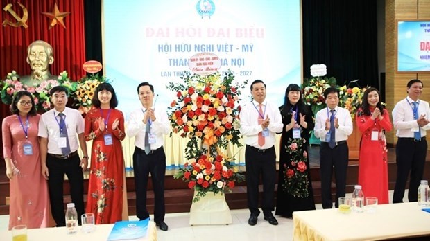 Sixth congress of the Vietnam-US Friendship Association in Hanoi (Photo: VNA)
