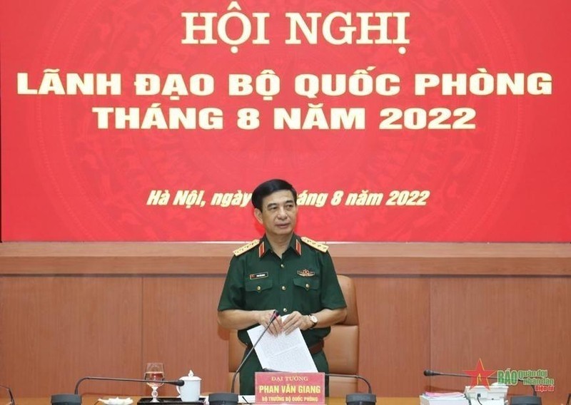 Minister of Defence General Phan Van Giang speaks at the conference. (Photo: NDO)