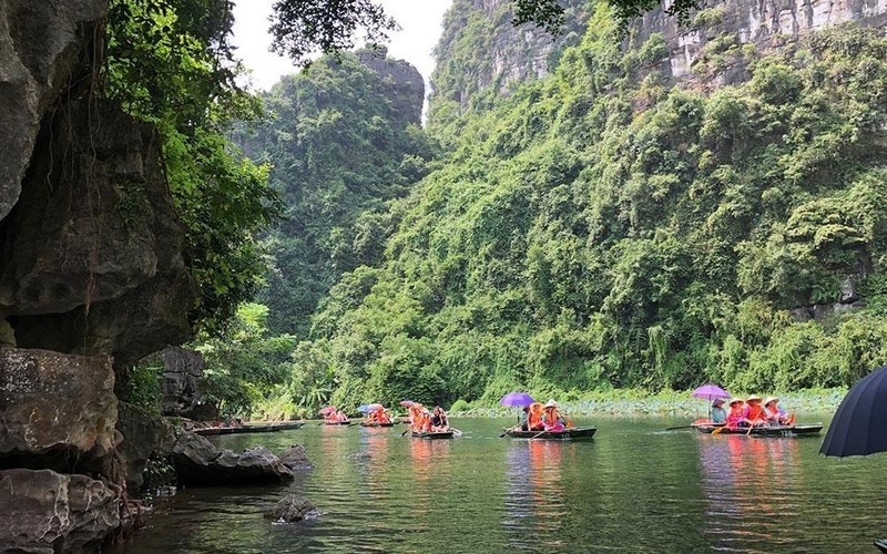 The Trang An natural heritage site in Ninh Binh province