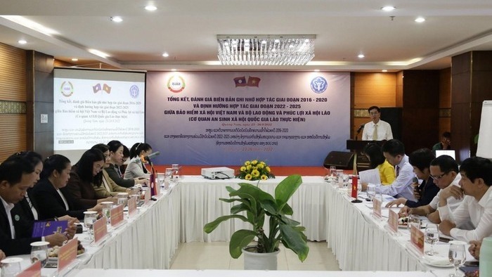 The Vietnam Social Security further intensifies cooperation with the Lao Ministry of Labour and Social Welfare. (Photo: NDO) 