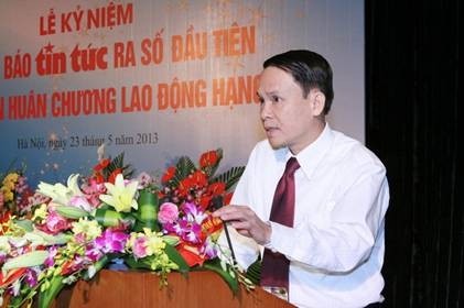 VNA General Director Nguyen Duc Loi speaking at the ceremony