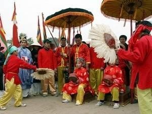 Traditional rituals of the festival were represented at the event