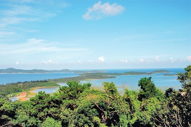 A corner of Co To Pearl Island as seen from the lighthouse
