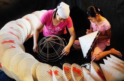 Making conical hats