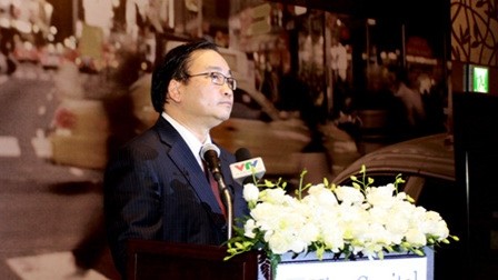 Deputy PM Hoang Trung Hai speaking at the event (Credit: VGP)