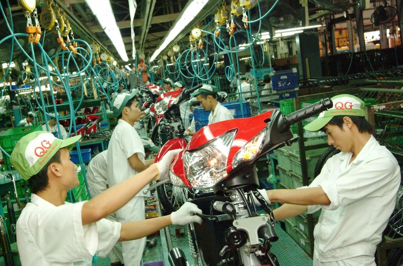 Motorcycle production at a FDI business