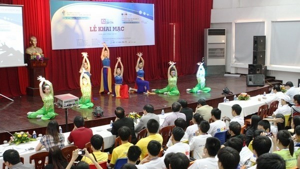 At the competition’s opening ceremony  (Photo: Vietnam+)