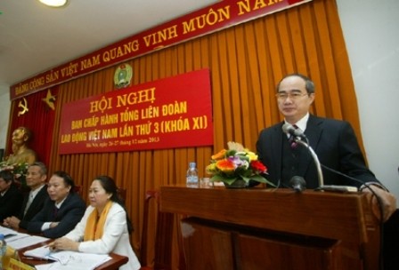 VFF President Nguyen Thien Nhan speaks at the conference (Source: vov.vn)