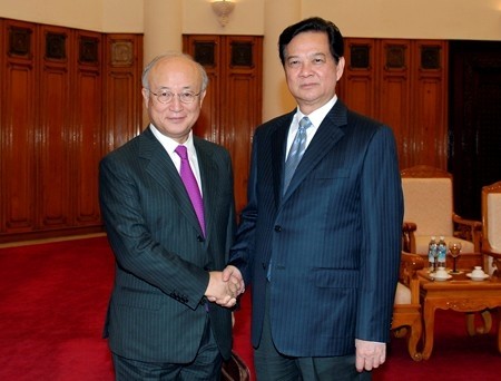 Prime Minister Nguyen Tan Dung and IAEA Director General Yukiya Amano (Source: VGP)