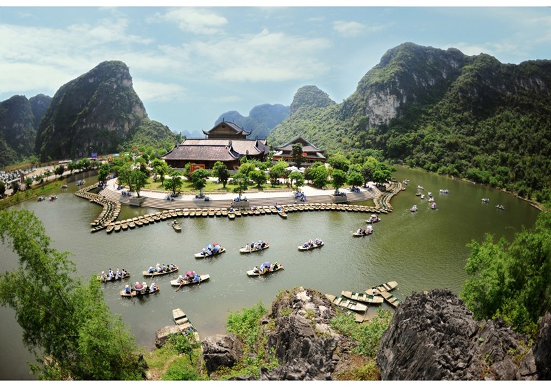 The Trang An landscape complex attracts many domestic and international visitors