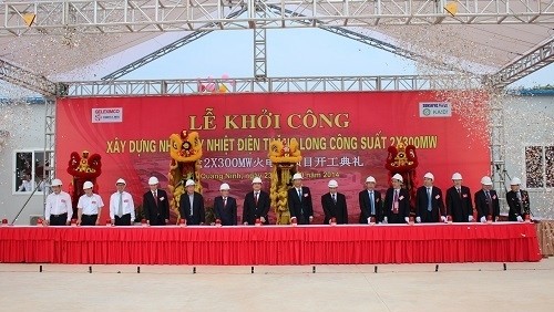 The ground-breaking ceremony of the Thang Long thermal power plant