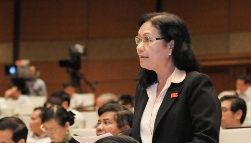 Deputy Nguyen Thi Kha from Tra Vinh province