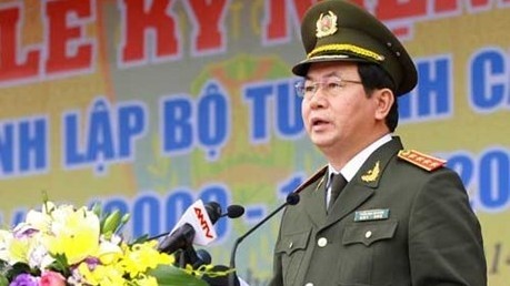 Minister of Public Security Tran Dai Quang speaking at the anniversary (Credit: VGP)