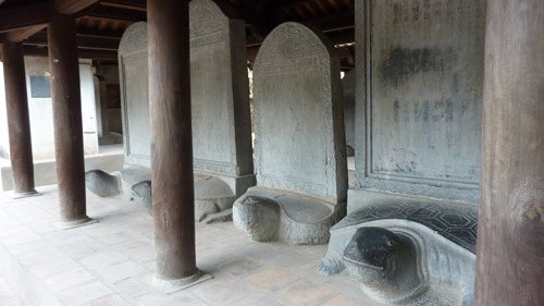 A collection of 82 stone steles at Hanoi's Temple of Literature