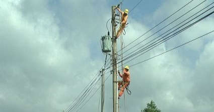 Van Don island district connected with national grid