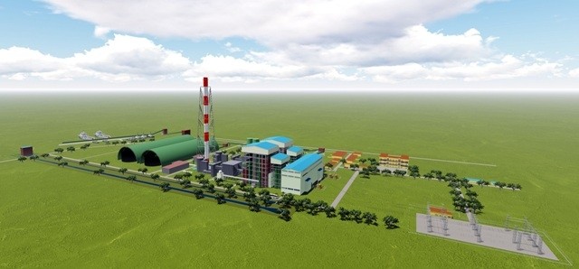 Rendering of the Thai Binh Power Plant (Credit: JICA)
