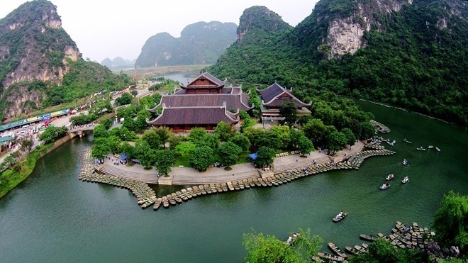 Trang An landscape complex in Ninh Binh province, a UNESCO heritage site