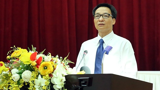 Deputy Prime Minister Vu Duc Dam addressing the meeting (Source: VGP)