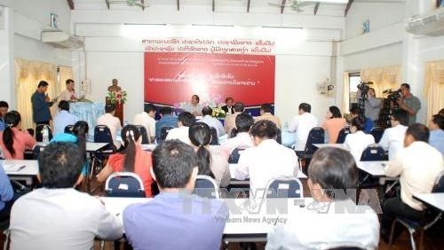 The training course attracts 41 Lao reporters. (Credit: VNA)
