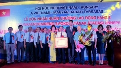 The Vietnam-Hungary Friendship Association was presented the Vietnamese State’s Labour Order, third class, for its significant contributions to the two countries’ relations.