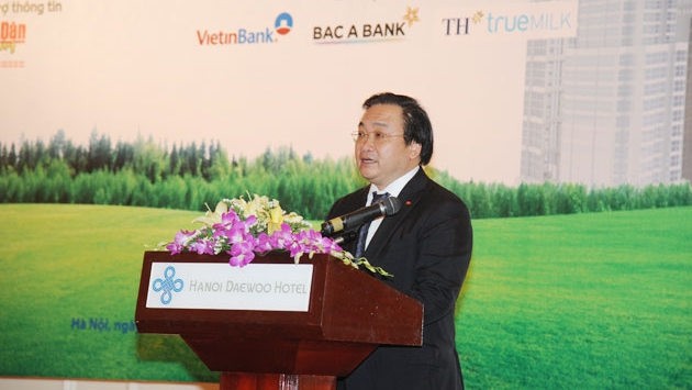 Deputy PM Hoang Trung Hai speaks at the workshop (photo: Tran Hai)