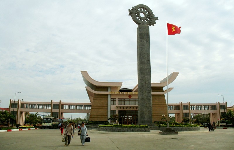 Moc Bai International Border Gate in Tay Ninh.