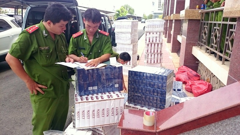 Contraband cigarettes seized in Ba Ria-Vung Tau.