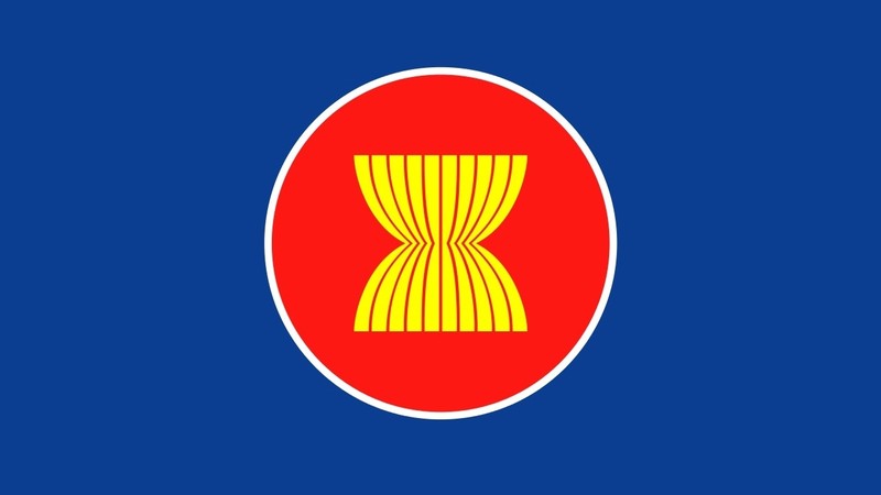 The flag of ASEAN