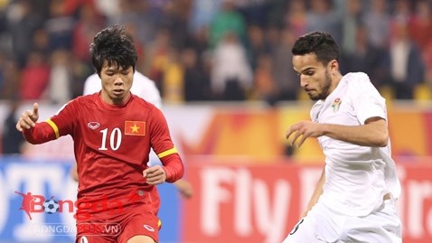 Vietnam lost 1-3 to Jordan in the championship's first game. (Credti: bongdaplus.vn)