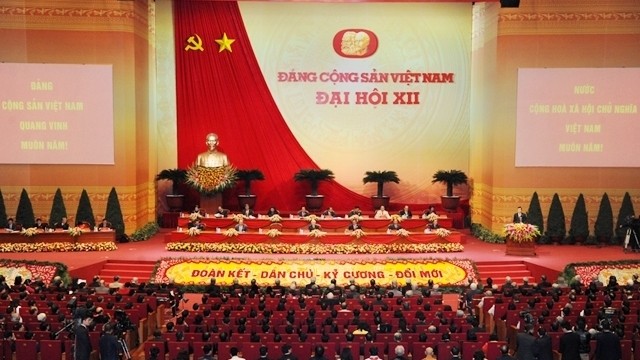 At the opening session of the 12th National Party Congress on January 21