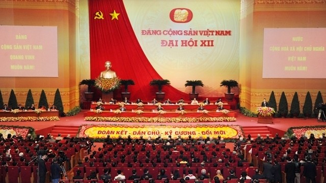 The opening session of the 12th National Party Congress in Hanoi on January 21,
