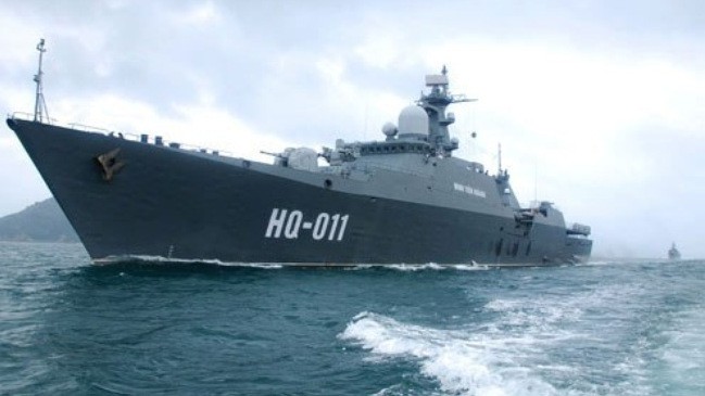 the Dinh Tien Hoang frigate 