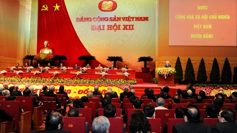 A scene at the recently wrapped up 12th National Party Congress of the Communist Party of Vietnam. (Credit: Tuan Hai/NDO)