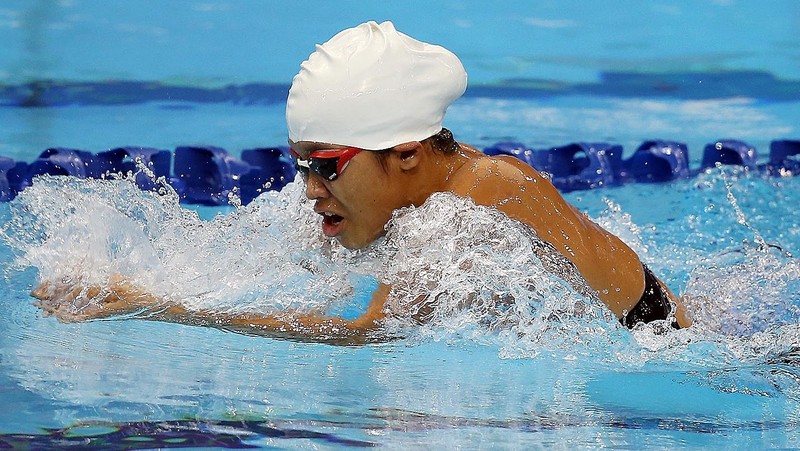 Promising swimming star Nguyen Diep Phuong Tram