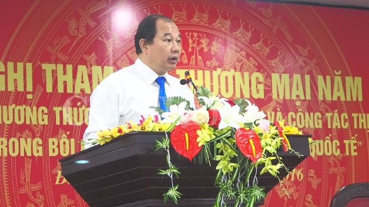  Deputy Industry and Trade Minister Nguyen Cam Tu speaking at the conference (Credit: baocongthuong.com.vn)