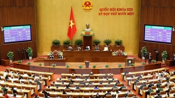 A plenary session of the National Assembly (Photo: VNA)
