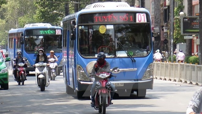 Buses in Ho Chi Minh City (Photo: VNA)