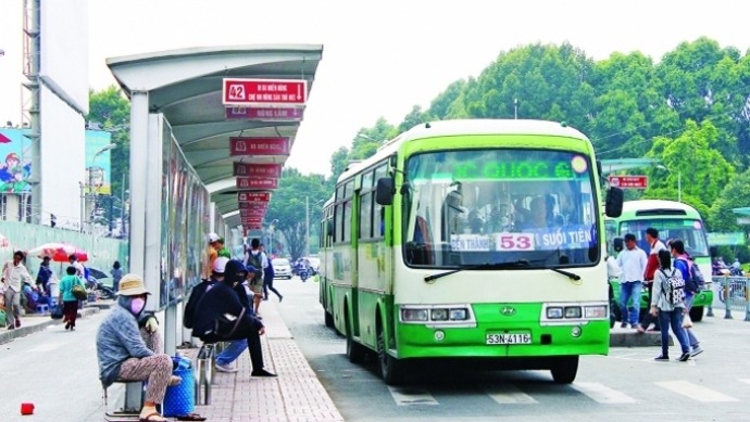 A bus station in Ho Chi Minh City