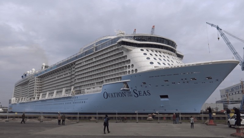 The Ovation of the Seas cruise ship 