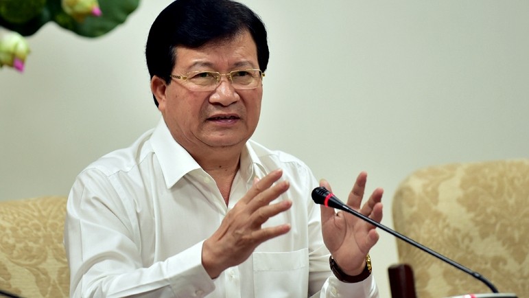 Deputy PM Trinh Dinh Dung has asked for relevant measures to accelerate the Nghi Son refinery and petrochemical complex project. (Credit: VGP)