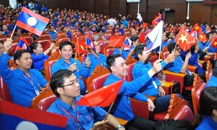 At the opening ceremony of the 2016 Vietnam-Laos Youth Friendship Meeting (Credit: tienphong.vn)