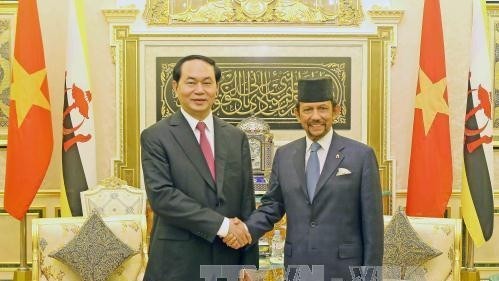 President Tran Dai Quang and the Bruneian sultan